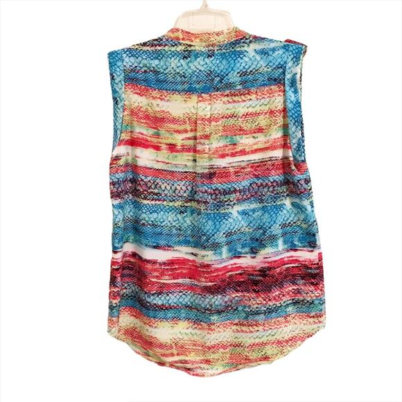 Antilia Femme colorful sleeveless blouse - Picture 2 of 8